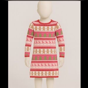 Gymboree Festive Pink and Red Kids Dress